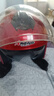 安迪亚新国标电动车头盔3c认证男女士四季通用骑行半盔双镜片带可拆围脖冬天冬季保暖电瓶车踏板车安全帽 【红色】双镜+可拆围脖 实拍图