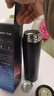 京东物流 智能显温304不锈钢保温杯商务办公直身水杯便携泡茶杯 黑色  带温显500ml 实拍图