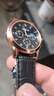 【网红爆款】商务腕表石英运动表休闲皮带男女手表 黑色 实拍图