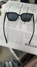 【大牌同款】男女墨镜开车防晒防紫外线太阳镜大框修饰脸型墨镜 黑框黑灰片+镜布+收纳包 实拍图