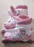 361°儿童轮滑鞋初学者男童女童溜冰鞋闪光轮旱冰鞋尺码可调节 粉色L码 实拍图