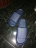 洁丽雅拖鞋男夏浴室洗澡防滑家居室内EVA大码男士凉拖鞋居家用夏季防臭 深蓝色 43-44 【标准码】 实拍图