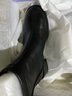 金利来（Goldlion）【新年礼物】女鞋瘦瘦靴女加绒保暖秋冬粗跟时装靴黑色加绒39 实拍图
