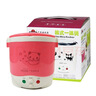 欧之宝（OUSHIBA）车载电饭煲12v/24v1升适合1-2人轿车货车用家用迷你饭煲车家两用 白色小猫款 1L 220v家用 实拍图