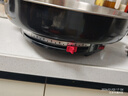 多星山东多星锅专卖电煎锅家用304食品级不锈钢电饼铛多功能家用不粘锅电锅不锈钢煎锅 多星不锈钢电煎锅【35cm黑色】升级款 实拍图