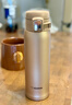 象印保温杯304不锈钢真空保冷杯弹盖轻量型便携水杯子SHY SHY48-NM香槟色 480ml 480ml 实拍图