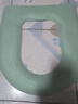 防水马桶垫四季通用长方形马桶垫套厕所坐垫加厚免洗可擦马桶垫子 绿色【一个装】防水可擦 实拍图