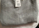 优衣库男装女装柔软绵羊毛圆领针织衫/长袖毛衣毛衫25新款478541 02 浅灰色 M /170/92A 实拍图