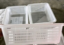 固乡 长方形塑料筐 篮子大号加厚周转筐整理筐 杂物收纳筐 清洗篮 白色6号筐 456*360*137mm 2个装 实拍图