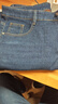真维斯（Jeanswest）牛仔裤男加绒2025冬季轻商直筒修身保暖牛仔长裤男蓝色加绒34 实拍图