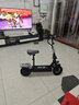 绿源【向往的生活推荐品牌】电动滑板车锂电池便携可折叠电动车成人两轮代步车迷你电动车 48V/黑色/300-320里/800W/智能AI/带座 实拍图