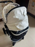 纽贝耳newber婴儿车 婴儿推车 婴儿车0-3岁用折叠可坐可躺带减震 可换向 黑白 防风保暖罩+防蚊罩+护脊板 实拍图