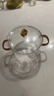 HKML煮红酒专用锅具套装冬天明火电陶炉耐高温玻璃器皿围炉热红酒汤锅 （双珠中号款）1.5L 0cm 煮红酒锅【可明火/电陶炉】 实拍图