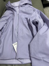 优衣库女装双面穿防风摇粒绒拉链连帽外套户外防水冬季新款479697 479697/71浅蓝紫色 2XL 实拍图