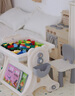 星涯优品积木桌儿童玩具拼装书架画板多功能游戏桌子男女孩3-6岁生日礼物 实拍图