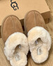 UGG春季女士经典舒适厚底毛拖包头休闲懒人毛毛鞋勃肯鞋 1122550 CHE|栗色 39 39码及以下建议拍大一码 实拍图