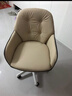 科润沙发电脑椅人体工学椅子办公学习家用舒适久坐卧室化妆宿舍书桌椅 加大双层款-耐磨猫抓皮-卡其色-4级防爆气杆 不可调节 固定扶手 双层加厚软包 实拍图