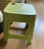 网红塑料凳子30.5cm客厅防滑凳餐桌凳简约可摞叠便携凳浴室凳 绿色【两种款式随机发】 （一个装） 实拍图