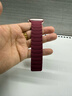 MSSM适用苹果手表表带Apple Watch S11/10硅胶磁吸带iwatch S9/se3/ultra3新年圣诞表带-酒红色 实拍图