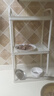 京东物流 落地小推车置物架家用玩具零食办公桌卫生间厨房储物架 白色三层 实拍图