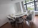 琛舍 餐桌 大理石餐桌椅组合现代简约轻奢圆形餐桌家用带转盘吃饭圆桌 1.5米一桌十椅【带大理石转盘】 （颜色留言） 实拍图