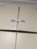 锁扣搭扣宝宝安全锁锁门神器简易塑料门扣粘贴式免打孔款式随机 多功能按键锁扣-灰色-1个装 实拍图