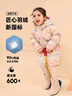 鸭鸭儿童羽绒服新中长款女童宝宝加厚可爱面包服冬季小童装外套YD 粉色 100 实拍图