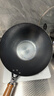 古臻匠锤纹铁锅炒锅无涂层平底圆底氮化不易粘不易锈炒菜家用 平底 30cm 实拍图