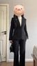 韩曼柯（HANMANKE）西装外套女商务面试职业正装小个子2025春秋新款女士高端西装外套 实拍图