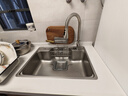 箭牌（ARROW）【焕新补贴】日式厨房水槽聚宝盆大单槽304不锈钢集渣过滤洗菜盆 【聚宝盆压纹】65*48-单槽 实拍图