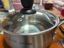 苏泊尔SUPOR小红圈304不锈钢奶锅煮面锅辅食锅16cm明火专用ST16H1 实拍图