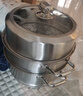 美厨（MAXCOOK）蒸锅 304不锈钢32CM三层蒸锅 加厚复底汤锅 燃气电磁炉通用 实拍图