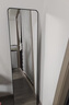 初学者 穿衣镜 全身落地镜试衣镜家用防爆壁挂衣帽间铝合金网红大镜子 优雅白150*40【加厚镜片】 实拍图