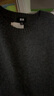 优衣库男装女装柔软绵羊毛圆领针织衫/长袖毛衣毛衫478541 07 青灰色 2XL /185/112C 实拍图