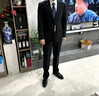 海澜之家（HLA）西服套装男春秋新轻商务经典系列西装套装 藏青01【西服+西裤】 M 175/92A推荐126~140斤 实拍图