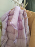 鸭鸭儿童羽绒背心马甲新短款轻薄男女童秋冬装中大童装休闲马夹GM 微光紫 140 实拍图