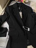 韩曼柯（HANMANKE）西装外套女商务面试职业正装小个子2025春秋新款女士高端西装外套 实拍图