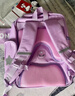 史努比（SNOOPY）小学生书包轻便儿童护脊减负双肩包痛包 一到三年级 紫色小号 实拍图
