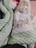 莫尔兔婴儿被子儿童豆豆被秋冬加厚宝宝豆豆毯a类幼儿园午睡被四季通用 绿色查尔庄园【加厚冬被一体款】 120*150cm 7A抑菌防螨可机洗 实拍图