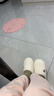 京东京造【厚底防滑】棉拖鞋女秋冬拖鞋室内居家毛拖保暖半包冬日白38-39 实拍图