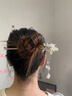 追师兰花发簪中式古风簪子头饰发饰流苏珍珠高级发钗盘发跨年新年礼物 实拍图