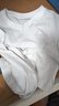 京东京造【已售300w件】短袖t恤男衣服秋季男士打底外穿 白色 XL 实拍图
