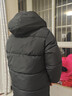 皮尔卡丹（pierre cardin）儿童羽绒棉服2025新款中长款中大童男孩棉袄宝宝冬季加厚洋气外套 黑色 160 实拍图