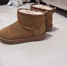 骆驼（CAMEL）雪地靴女冬季新款加绒保暖加厚棉鞋休闲懒人毛毛鞋 L25W275157咖色 36 实拍图