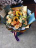 艾斯维娜鲜花速递向日葵混搭花束生日礼物全国同城配送 向日葵香槟韩式花束 实拍图
