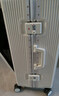 双星（doublestar）登机箱行李箱可上飞机20男士商务女开盖拉杆箱旅行箱密码箱皮箱子 哑光白色【usb+杯架】 24寸【商务出差、上学】 实拍图