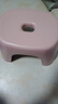 椅子奶油风家用小凳子加厚塑料凳可叠放耐用儿童凳学生寝室矮凳 樱花粉1个 实拍图