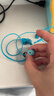 索尼（SONY） MDR-EX155AP 有线耳机3.5mm接口 入耳式带麦可通话 手机音乐耳机 电脑笔记本适用 【主推色99元起】浅蓝色 实拍图