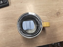 彩致（CAIZHI）马克杯304不锈钢水杯咖啡杯带盖家用双层防烫喝水杯子浅黄CZ6279 实拍图