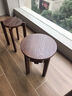 树造良品实木凳子叠叠乐可叠放带滑轮家用收纳堆叠凳客人备用凳新中式圆凳 六合一【升级款+滑轮底座】胡桃色-六凳 实拍图